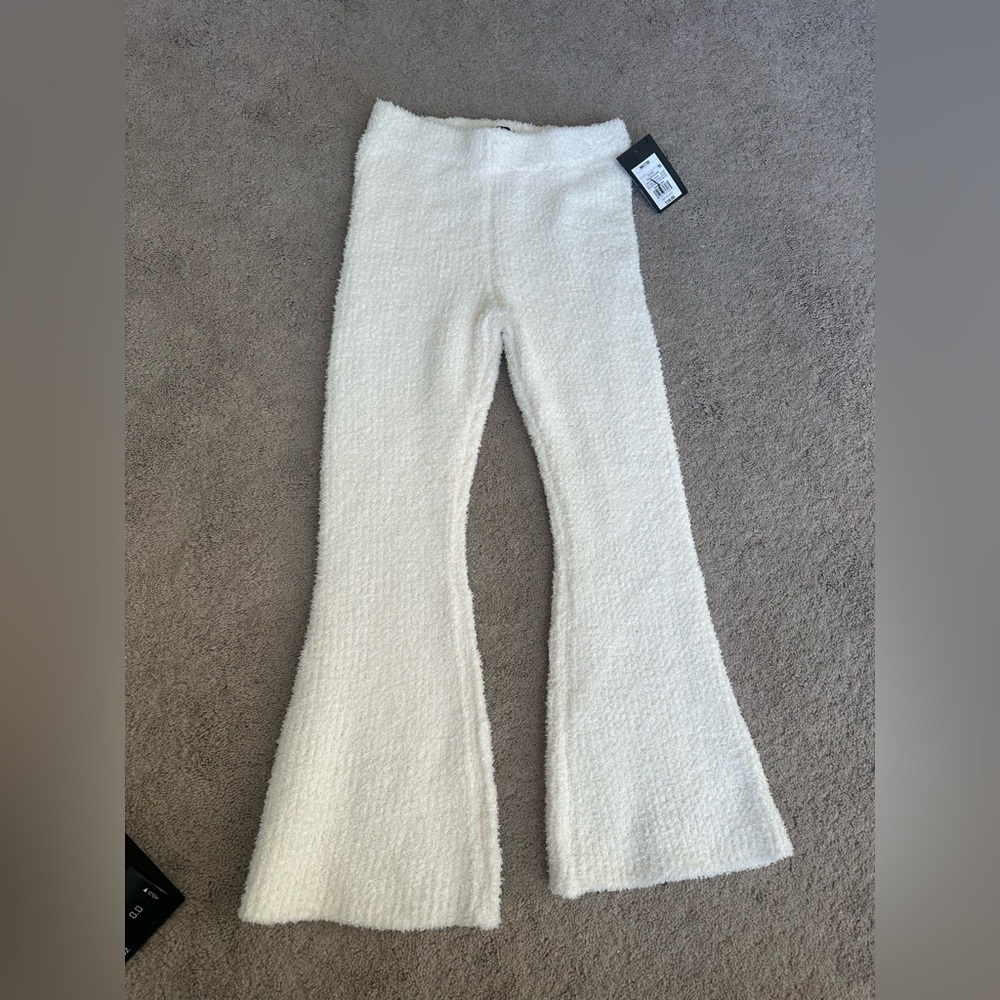 Girls flare knitted pants ym 7/8 nwt